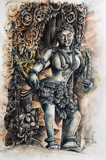 Scuplture in Painting